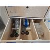 Image 8 : BLACK BI-FOLD 48 1/2"W X 48"D X 71"H MOBILE EXHIBITION SERVICE BOX WITH TOOL CONTENTS