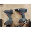 Image 2 : LOT OF 2 BOSCH CORDLESS POWER DRILLS, 1 CORDLESS IMPACT DRIVER, 4 BATTERIES AND 2 CHARGERS