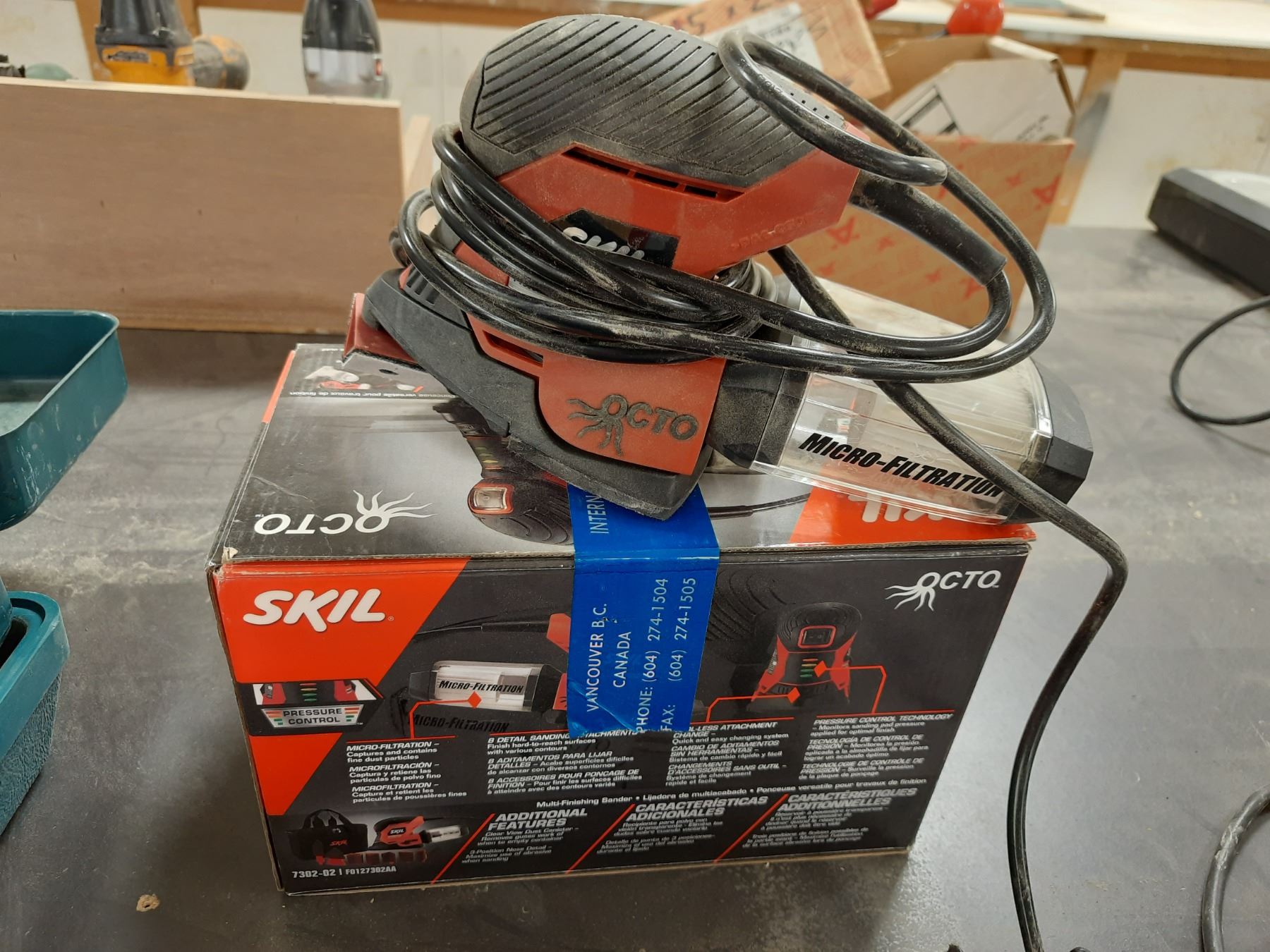 BOSCH COLT 1.0HP ROUTER, SKIL OCTO PALM SANDER AND WELLER 8200 ...