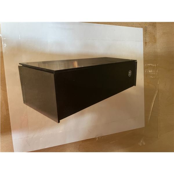 BLACK EXHIBITOR TABLE 1550X750X450MM(H)