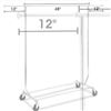 Image 2 : SKID 32 - WARDROBE RACKS ROLLING (14)