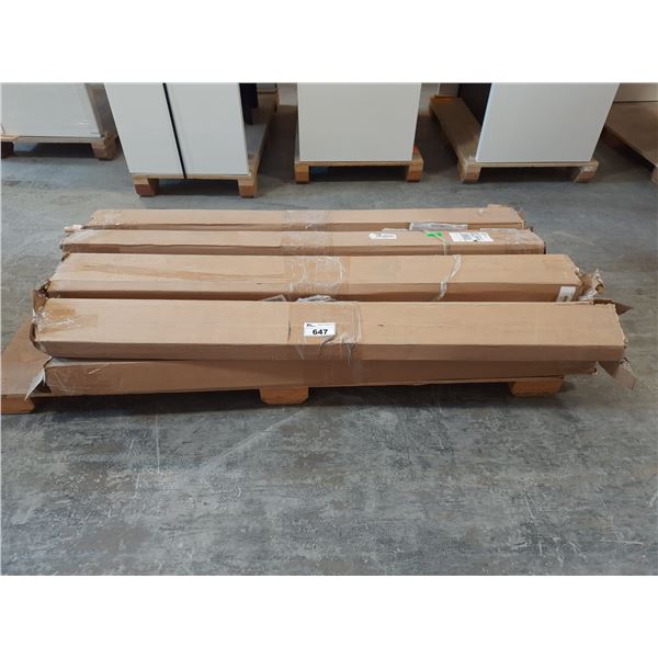 SKID-8 BOXES OF LARGE WOODEN DOWELING RODS