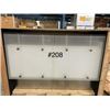 Image 2 : SKID 208 - GLASS FRONT W/ WHITE MEL, 1600X750X1100MM(H)