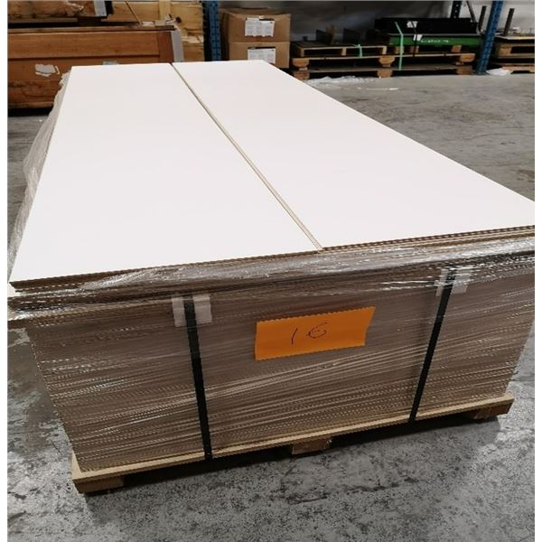 SKID 16 - 105 PCS WALL PANEL, WHITE, 5MM, 960X2404MM, 10 PCS WALL PANEL, WHITE, 5MM, 465X2404MM