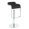 Image 1 : SKID 59 - LEM, BLACK LEATHER SEAT, SKID 60 - WHITE OTTOMAN CUBE, SKID 61 - WHITE OTTOMAN CUBE,