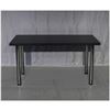 Image 1 : SKID 147 - BLACK MELAMINE TABLE TOPS, VARIOUS SIZES: 200 X 90 X 40: 1 PCS, 140 X 75 X 40: 1 PCS