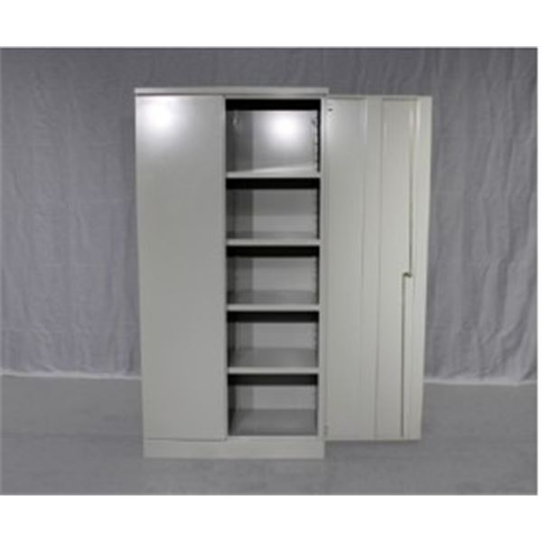 SKID 130 - STEEL GREY LOCKABLE CABINETS