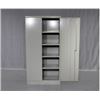 Image 1 : SKID 130 - STEEL GREY LOCKABLE CABINETS