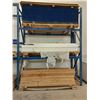 Image 1 : PALLET OF 8' WOOD 4X4 BEAMS, PALLET OF 8' FOAM SHEETS, & PALLET OF 8' TONGUE / GROOVE MDF WOOD
