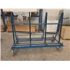 Image 1 : BLUE 78"W X 32"D X 60"H MOBILE A-FRAME INDUSTRIAL TRANSPORT RACK