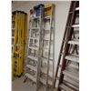 Image 2 : 3 ASSORTED BRAND 8' ALUMINUM STEP LADDERS