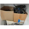 Image 2 : BOXES OF VARIOUS ELECTRICAL CABLES, LIGHTING CABLES, HEATER & FAN