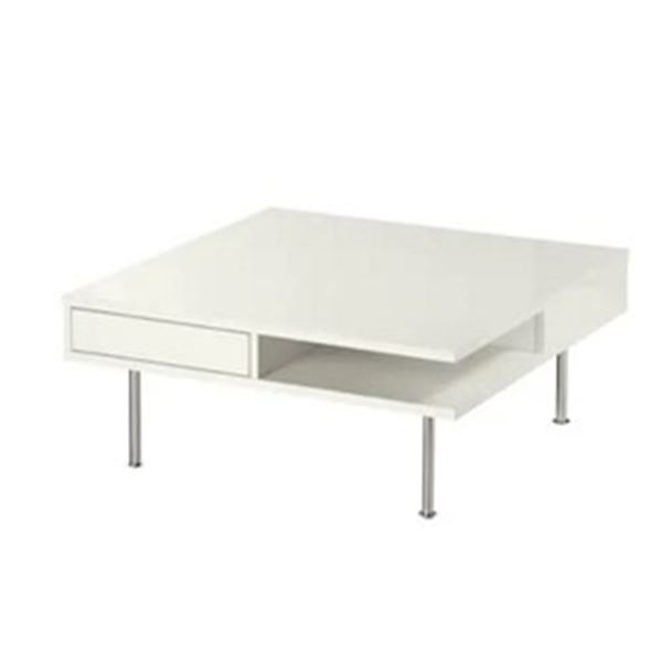 SKID 23 - WHITE IKEA COFFEE TABLE 950X950X300MM(H)