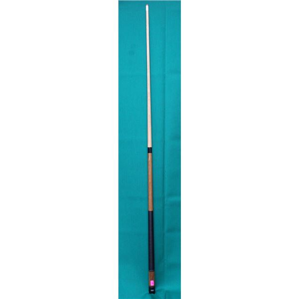 SHOWROOM 20 0Z.OLHAUSEN POOL CUE; BLACK/ BROWN