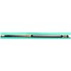 Image 2 : SHOWROOM 20 OZ. OLHAUSEN LEATHER WRAPPED POOL CUE; WHITE/ GREEN/ WOOD INLAID HANDLE
