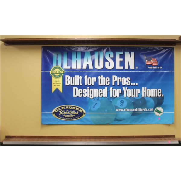 OLHAUSEN BILLIARDS WALL SIGNAGE- 42" X 72"