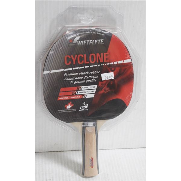 SWIFTFLYTE CYCLONE PREMIUM ATTACK RUBBER PING PONG PADDLE