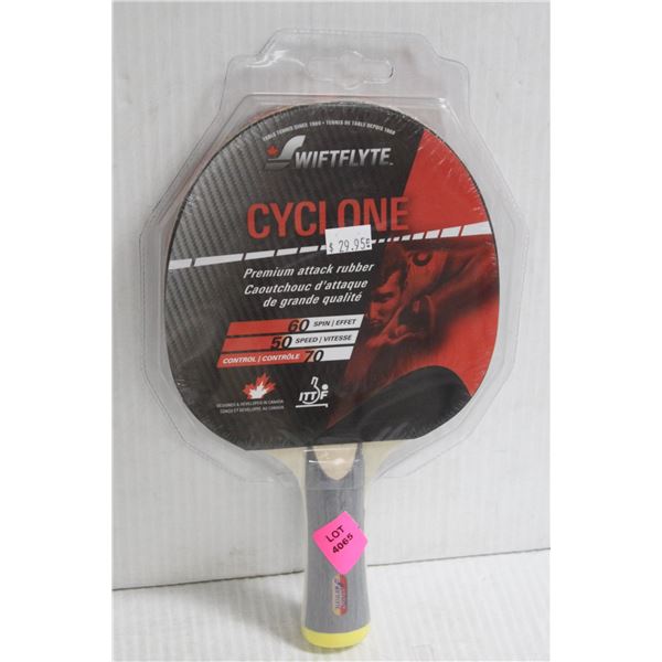 SWIFTFLYTE CYCLONE PREMIUM ATTACK RUBBER PING PONG PADDLE