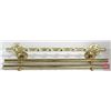 Image 1 : WALL MOUNTED POOL CUE RACK- GOLD TONE- 2 PCS