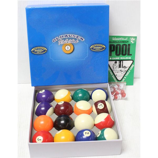 OLHAUSEN BILLIARD BALL SET