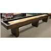 Image 1 : OLHAUSEN YORK 12FT SHUFFLEBOARD W/ MATTE SMOKE FINISH. 173" X 28.5"  * ALL LARGE GAME TABLES ARE TO
