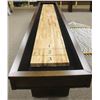 Image 2 : OLHAUSEN YORK 12FT SHUFFLEBOARD W/ MATTE SMOKE FINISH. 173" X 28.5"  * ALL LARGE GAME TABLES ARE TO