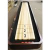 Image 2 : SHOWROOM C.L. BAILEY PLAYMASTER 12FT SHUFFLEBOARD. 144.5" X 24"  * ALL LARGE GAME TABLES ARE TO BE R