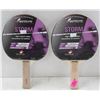 Image 1 : PAIR OF SWIFTFLYTE STORM HIGH CONTROL RUBBER PING PONG PADDLES