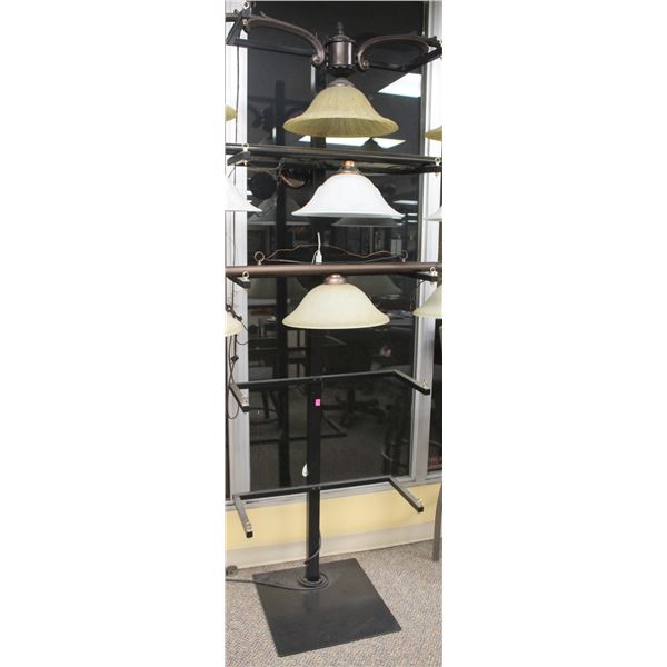 5 TIER LIGHT FIXTURE DISPLAY STAND 90" X 28"