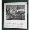 Image 1 : ANSEL ADAMS "THE MAROON BELLS, NEAR ASPEN, COLORADO" FRAMED PICTURE 25.5" X 24"
