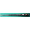Image 2 : SHOWROOM 19 OZ. NYLON WRAPPED POOL  CUE; TIGER STAMPED- IVORY DIAMOND/ BLUE HANDLE
