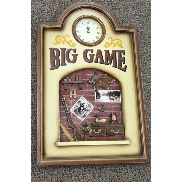 "BIG GAME" WALL CLOCK