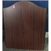 Image 2 : WINMAU DARK BROWN WOOD DART BOARD CABINET