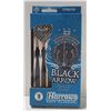 Image 1 : HARROWS BLACK ARROW 19 GRAM STEEL TIP DART SET