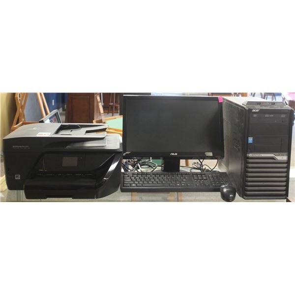 FRONT END COMPUTER SYSTEM; ACER VERITON I5 TOWER/ ASUS 19