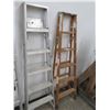 Image 1 : 2-6' Aluminum & Wood Stepladder - 2 X $