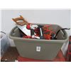 Image 1 : Tub w/Air Nailer, Riveter, Hand Saws, Rope