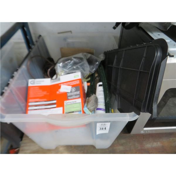 Box of Lights, Tie Downs & Brushes
