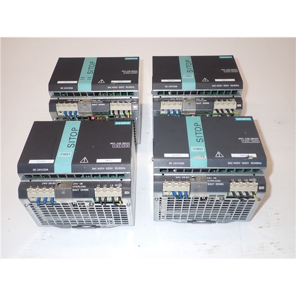 (4) Siemens # 1P 6EP1436-3BA00 Power Supplies
