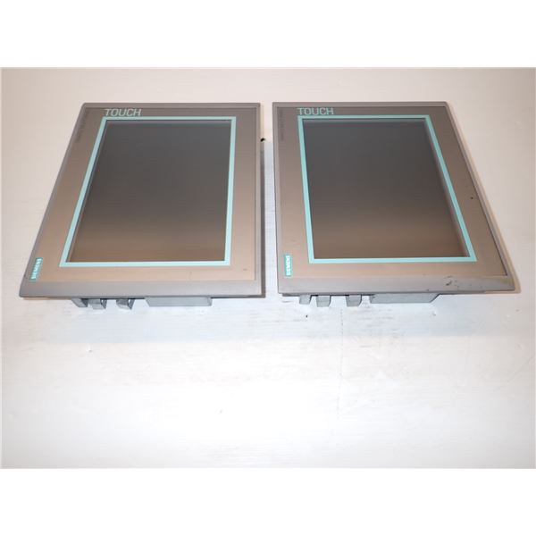 (2) Siemens # 1P 6AV6 644-0AA01-2AX0 MP 377 12" Touch Screens
