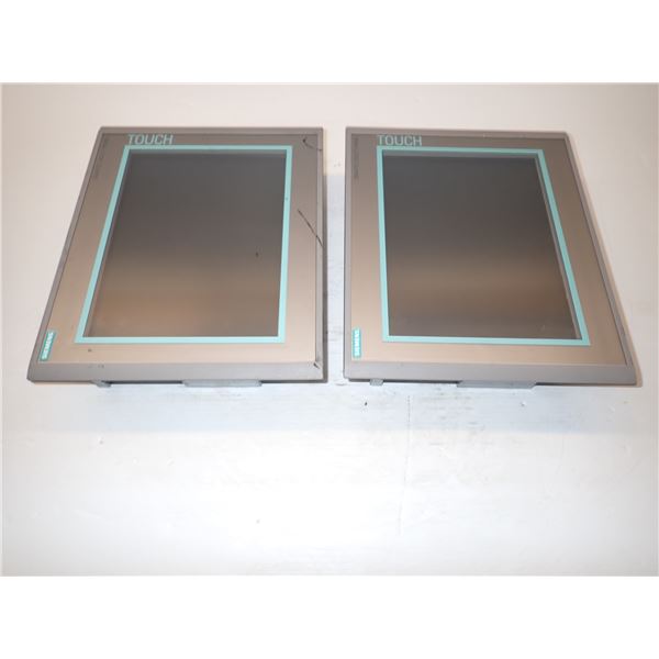 (2) Siemens # 1P 6AV6 644-0AA01-2AX0 MP 377 12" Touch Screens