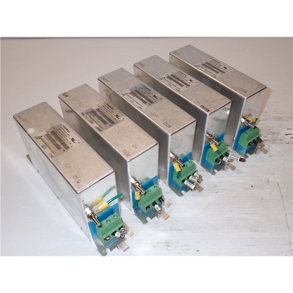 (5) Siemens # 1P 6SL3000-0HE21-0AA0 Line Filters