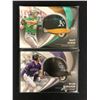 Image 1 : 2022 Topps Commemorative Batting Helmet Card Lot (Matt Olson/ Ryan McMahon)