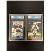 Image 1 : GCG HIGH GRADE FOOTBALL ROOKIE CARD LOT (MICHAEL IRVIN/ MARSHALL FAULK)