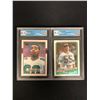 Image 1 : GCG HIGH GRADE FOOTBALL ROOKIE CARD LOT (CRIS CARTER/ BRIAN BOSWORTH)