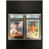 Image 1 : GCG HIGH GRADE BASEBALL ROOKIE  CARD LOT (CHIPPER JONES/ TOM GLAVINE)
