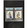 Image 1 : GCG HIGH GRADE 2021 PANINI DONRUSS WHITE HOT ROOKIES FOOTBALL CARD LOT (R. BATEMAN/ P. FREIERMUTH)