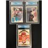 Image 1 : GCG HIGH GRADE BASEBALL CARD LOT (