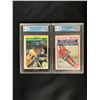 Image 1 : GCG HIGH GRADE 1982-83 O-PEE-CHEE HOCKEY STARS CARD LOT (MARCEL DIONNE/GUY LAFLEUR IN ACTION))