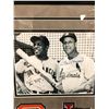 Image 2 : WILLIE MAYS AND STAN MUSIAL DUAL SIGNED 16 X 20 CUSTOM FRAMED DISPLAY (GFA COA)